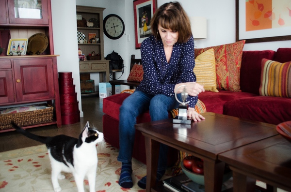 Tails of Broadway: Beth Leavel Plays Around with Malcolm! Image