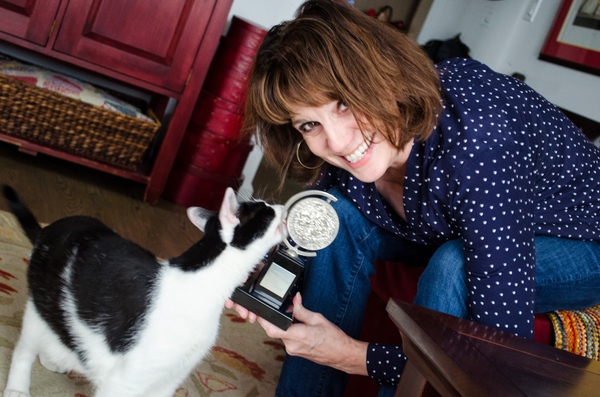 Tails of Broadway: Beth Leavel Plays Around with Malcolm! Image