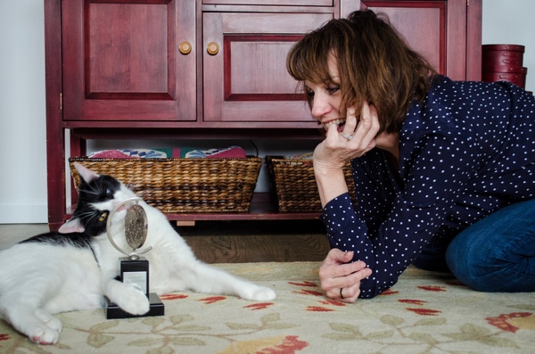 Tails of Broadway: Beth Leavel Plays Around with Malcolm! Image