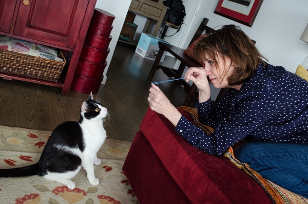 Tails of Broadway: Beth Leavel Plays Around with Malcolm! Image