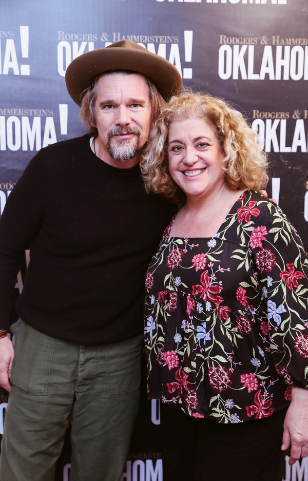 Photo Flash: Ethan Hawke, Conrad Ricamora and Gaten Matarazzo Stopped by OKLAHOMA! Image