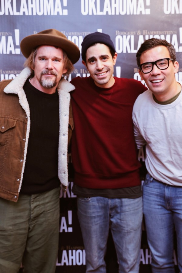 Photo Flash: Ethan Hawke, Conrad Ricamora and Gaten Matarazzo Stopped by OKLAHOMA! Image