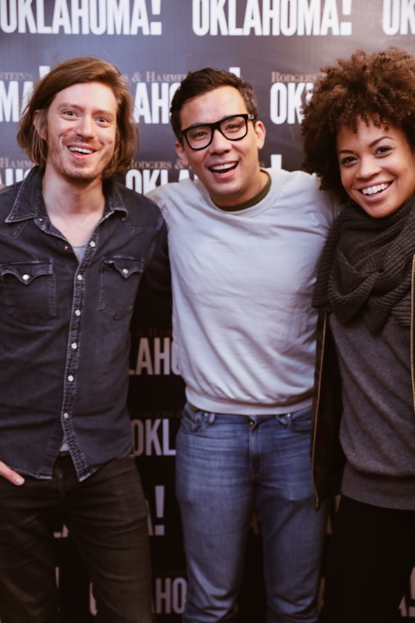 Photo Flash: Ethan Hawke, Conrad Ricamora and Gaten Matarazzo Stopped by OKLAHOMA! Image