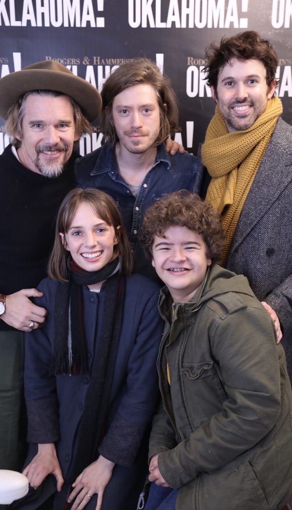 Photo Flash: Ethan Hawke, Conrad Ricamora and Gaten Matarazzo Stopped by OKLAHOMA! Image