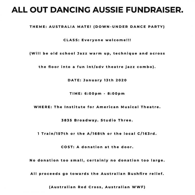Nicholas Cunningham to Host Dance Fundraiser for Australian Bushfire Relief 