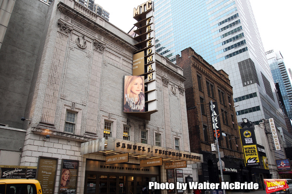 Theatre Marquee for Laura Linney returning to Broadway in a haunting new solo play, " Photo