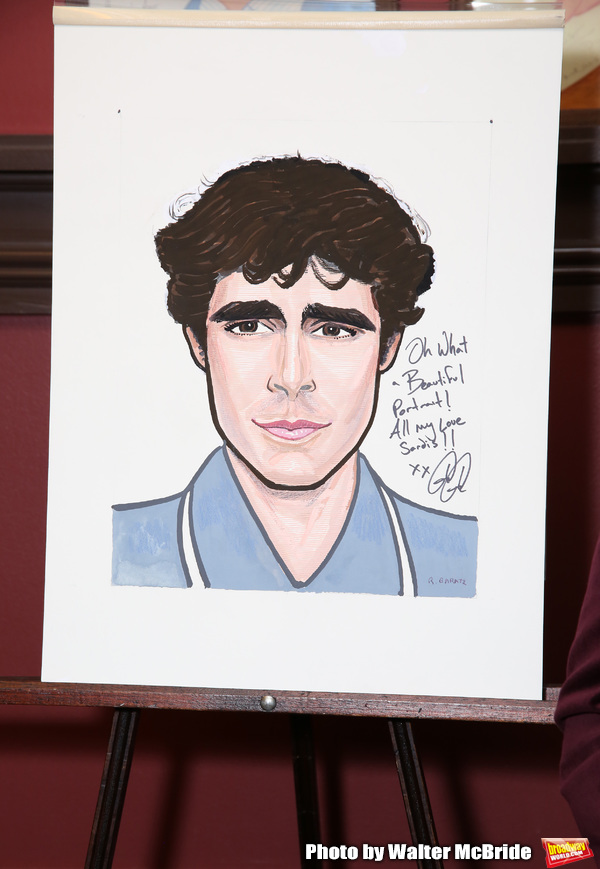 Photo Coverage: Damon Daunno of OKLAHOMA! Receives Sardi's Portrait Image