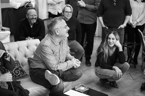 Marc Shaiman, John Benjamin Hickey, Matthew Broderick, and Sarah Jessica Parker  Photo