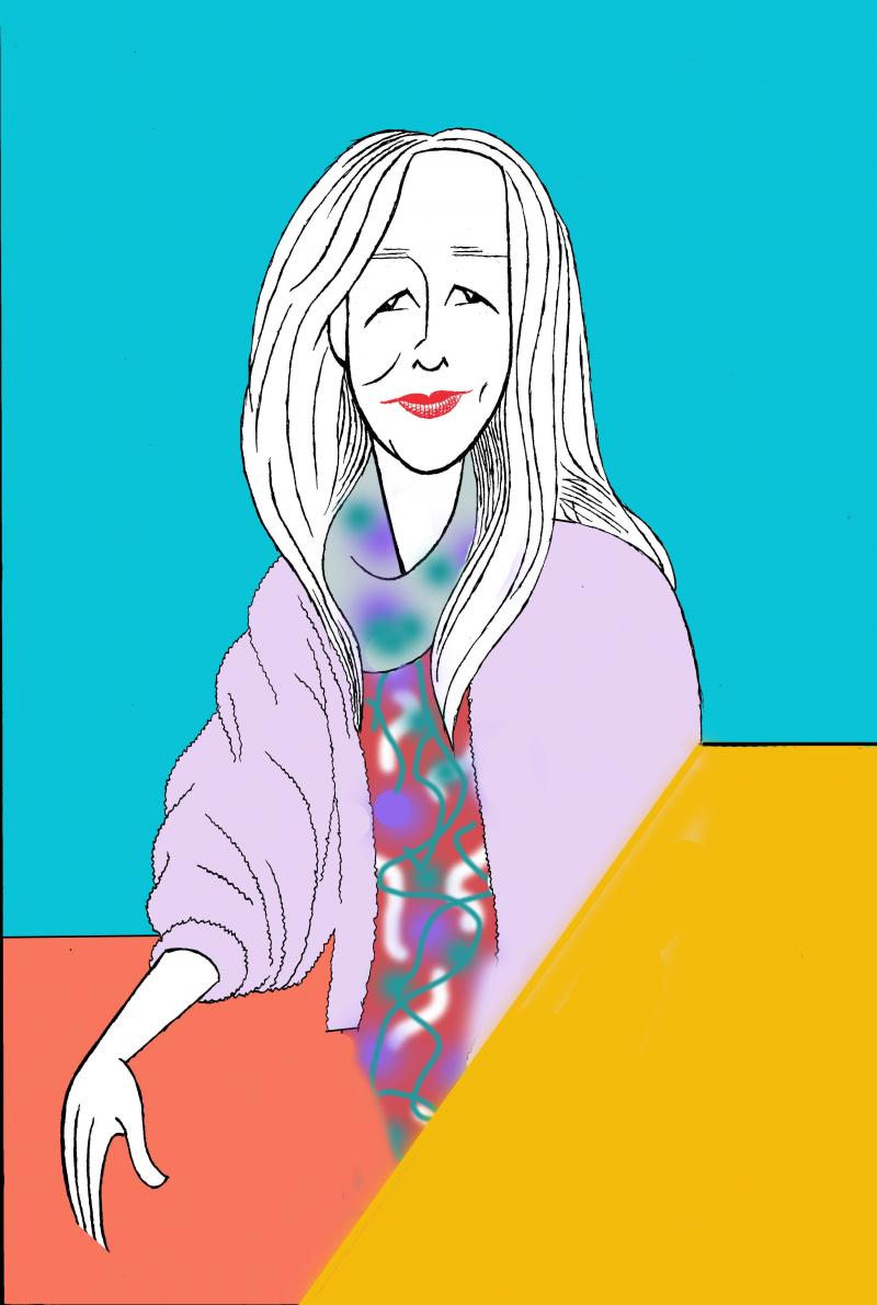 BWW Exclusive: Ken Fallin Draws the Stage - Laura Linney in MY NAME IS LUCY BARTON Image