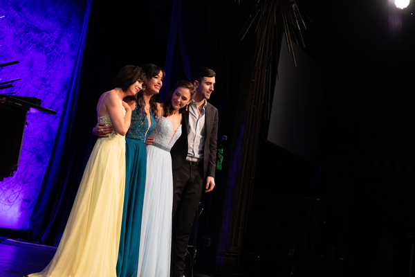 Susan Egan, Courtney Reed, Laura Osnes, and Adam J. Levy Photo