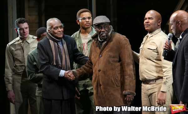 Douglas Turner Ward, Charles Fuller and David Alan Grier with Kenny Leon and cast  Photo
