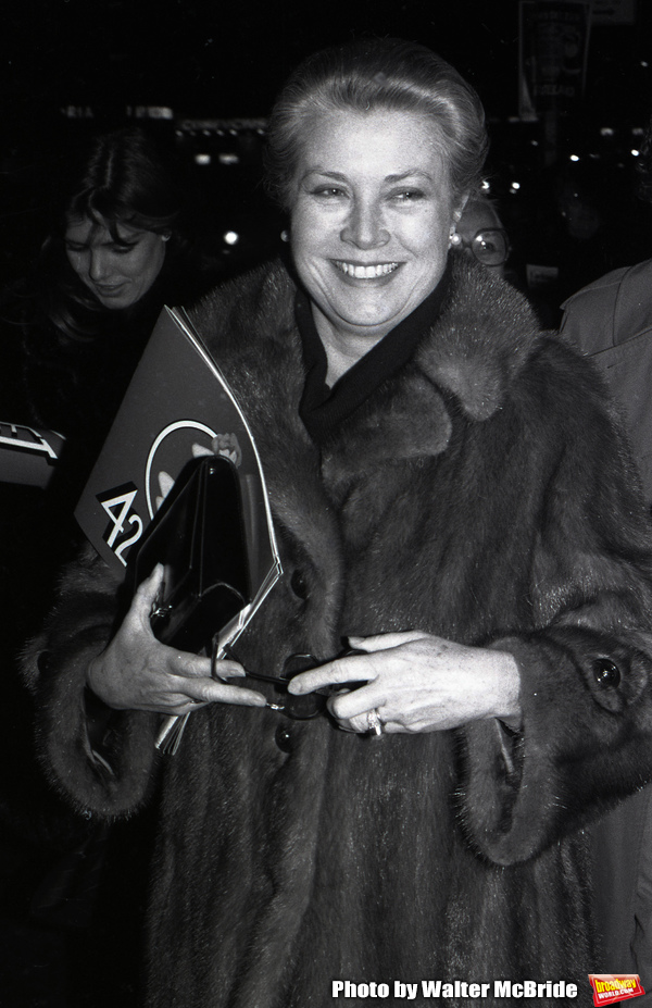Photo Flashback: Princess Grace Kelly Visits 42ND STREET On Broadway in 1981 Image