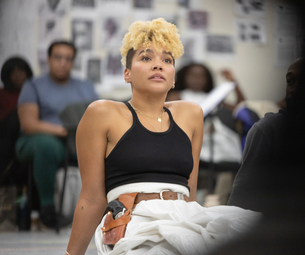 Photo Flash: Emmy Raver-Lampman, Solea Pfeiffer, and More in Rehearsal For GUN & POWDER at Signature Theatre Image