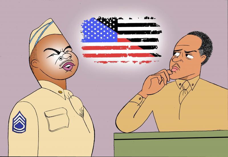 BWW Exclusive: Ken Fallin Draws the Stage - A SOLDIER'S PLAY Image