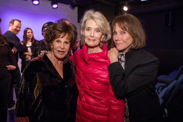 Audience members Constance Towers (center) and Michele Lee (right) join cast member L Photo