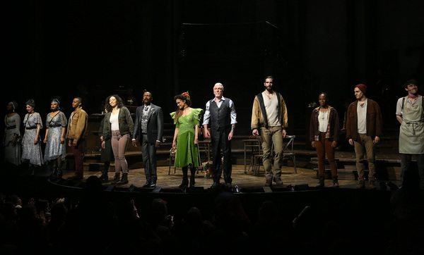 Amber Grey, Reeve Carney, Eva Noblezada, Patrick Page and the cast  Photo
