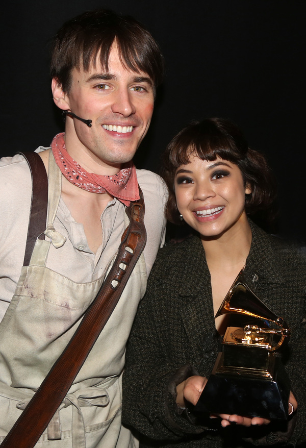 Photo Flash: The Cast of HADESTOWN Celebrates Their Grammy Win Image