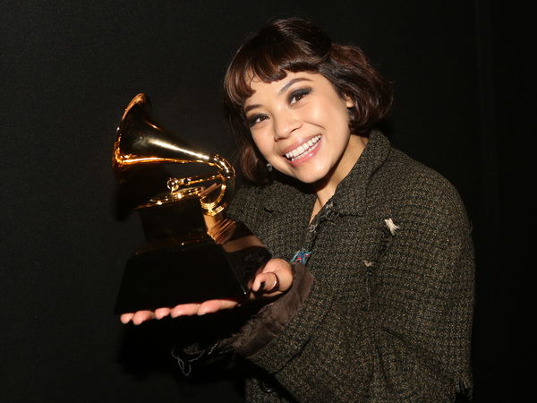 Photo Flash: The Cast of HADESTOWN Celebrates Their Grammy Win Image