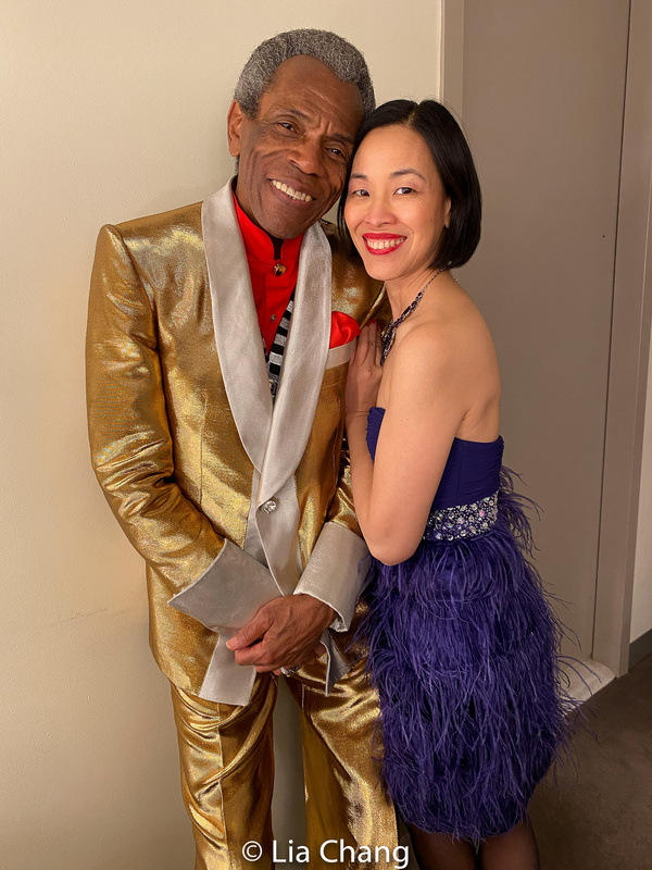 Andre De Shields and Lia Chang. Photo by Garth Kravits Photo