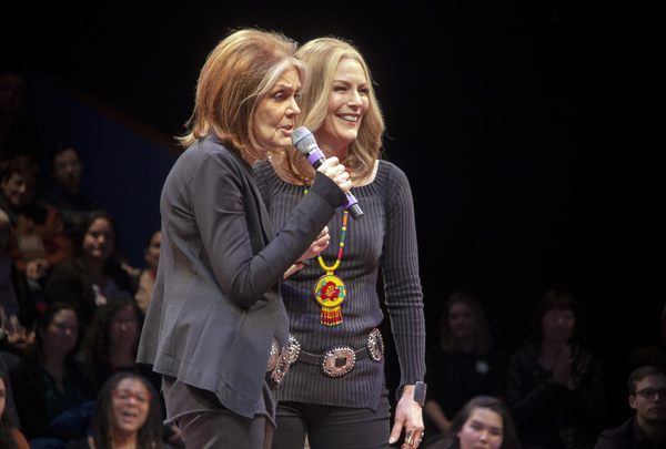 Gloria Steinem with Patricia Kalember Photo