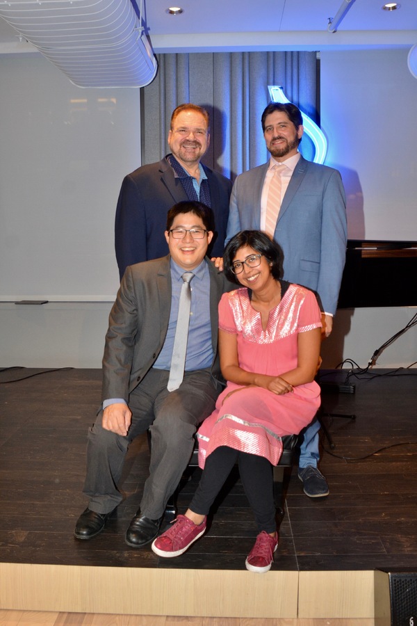Gerard Alessandrini with Daniel Messe, Rehana Lew Mirza and Mike Lew Photo