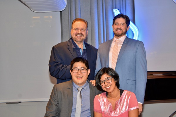 Gerard Alessandrini with Daniel Messe, Rehana Lew Mirza and Mike Lew Photo