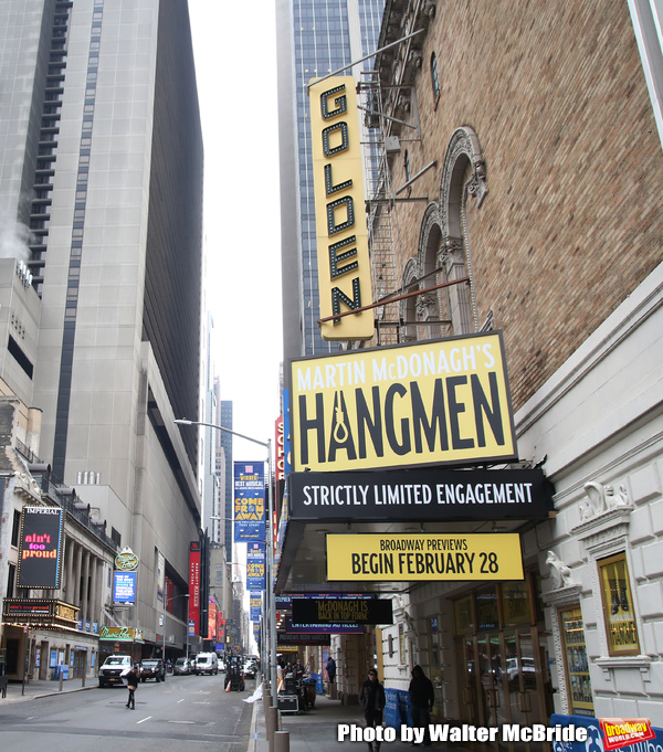 Martin McDonagh's Olivier Award-winning “Hangmen” at the Golden Theatre  Photo