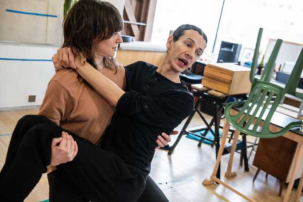 Photo Flash: Rehearsal Photos for the Gate Theatre's TRAINERS Image