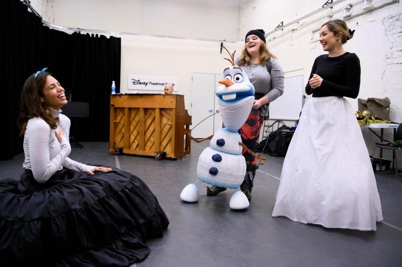 Photo Flash: Ciara Renée, McKenzie Kurtz, and Ryan McCartan Rehearse for FROZEN! Image