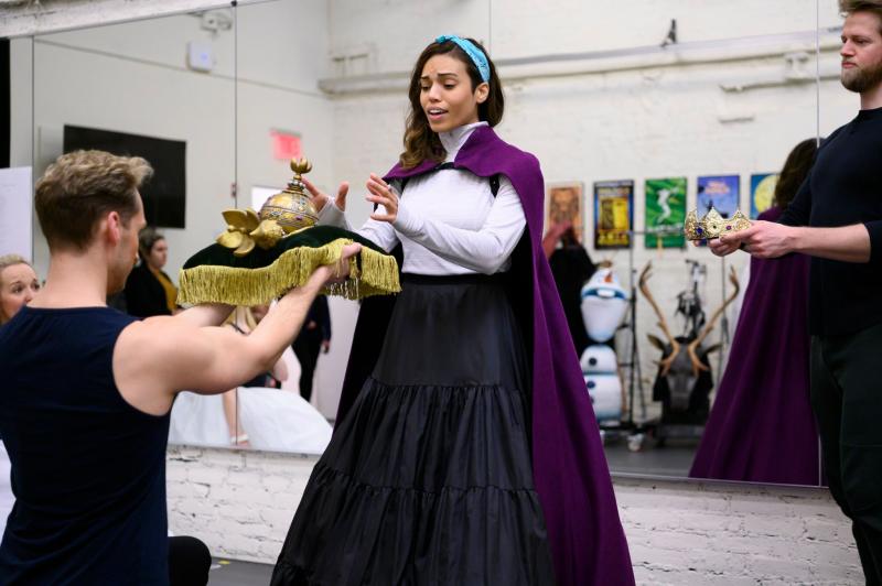 Photo Flash: Ciara Renée, McKenzie Kurtz, and Ryan McCartan Rehearse for FROZEN! Image