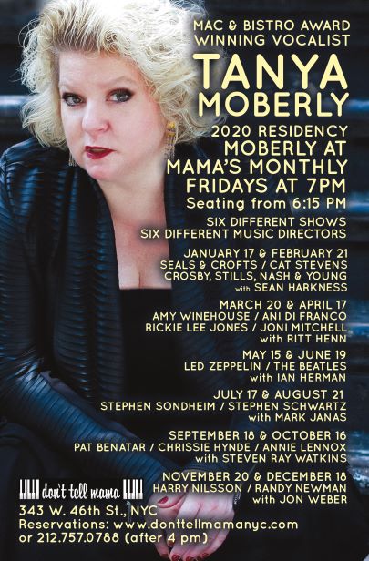 Interview: Tanya Moberly of MOBERLY AT MAMAS MONTHLY at Don't Tell Mama Image