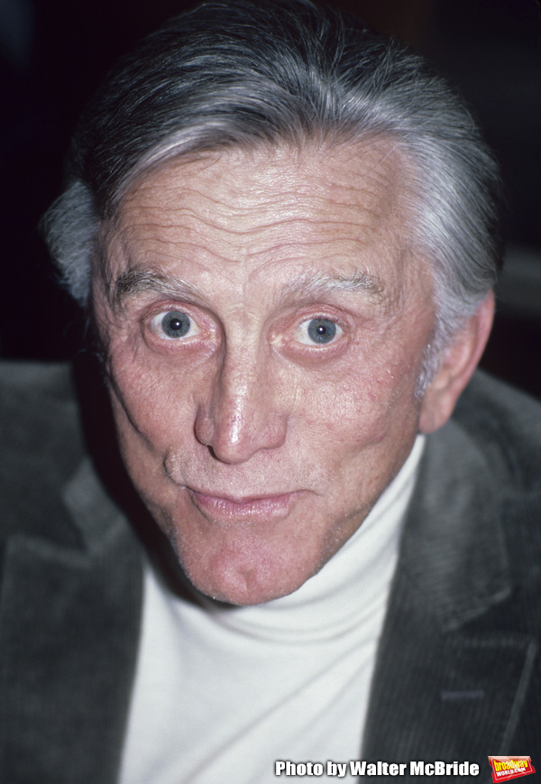 Kirk Douglas  after attending a Broadway show on October 1, 1980 in New York City. Photo