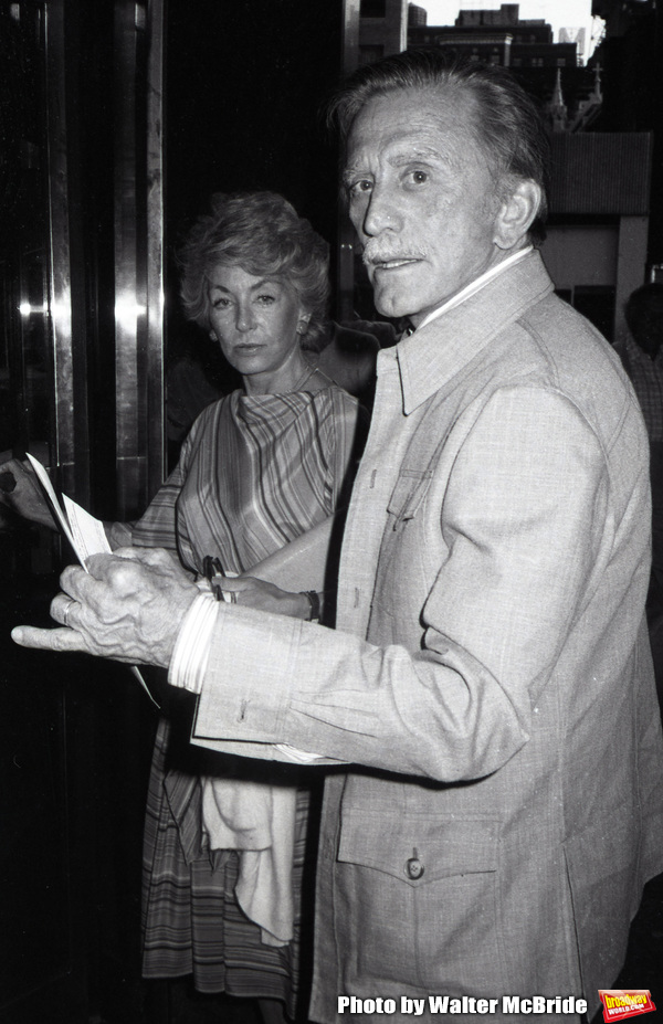 Kirk Douglas and his wife Ann Burdens attending a Broadway show on June 1, 1981 in Ne Photo