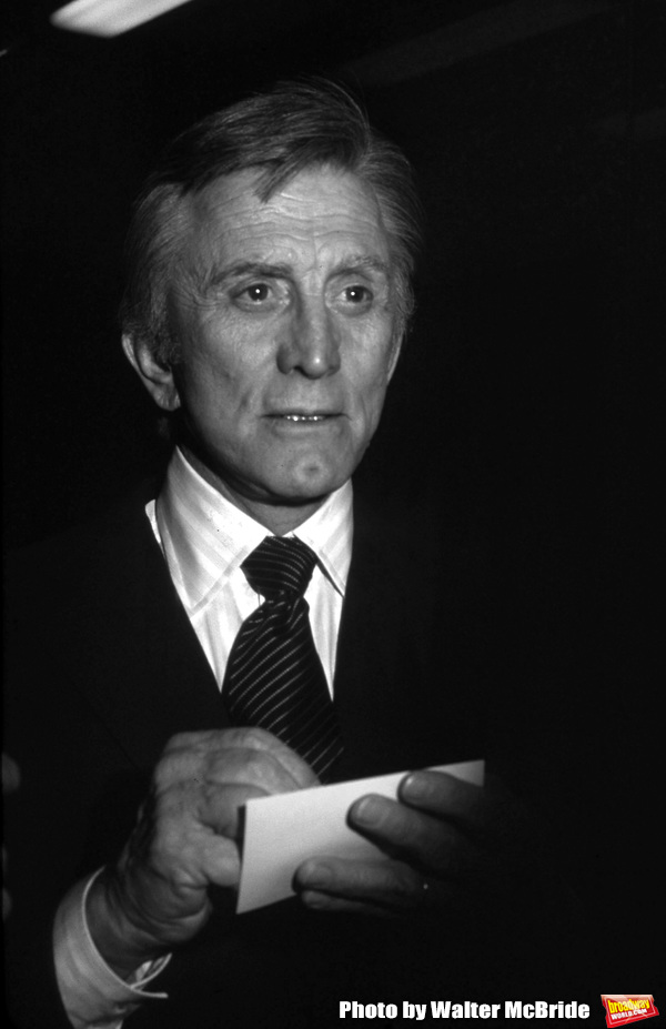 Kirk Douglas attending a Broadway show on May 1, 1980 in New York City. Photo