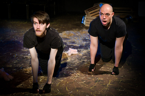 William Ketter and Brandon Walker in The Seeing Place Theater''s ANIMAL FARM.   Photo Photo