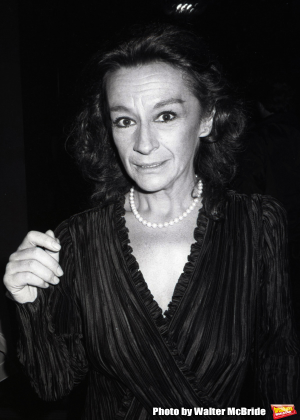 Zoe Caldwell at the Waldorf Astoria Hotel on Jume 3, 1983 in New York City. Photo
