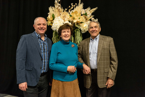 TheatreWorks Executive Director Phil Santora, former California State Senator Becky M Photo