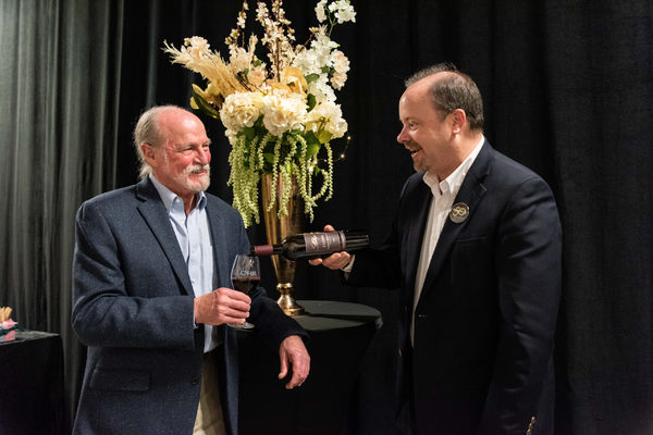 TheatreWorks Founding Artistic Director Robert Kelley and J. Lohr Co-Owner Lawrence L Photo