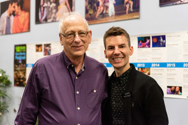 Phil Kurjan and TheatreWorks Director of Development Ronnie Plasters Photo