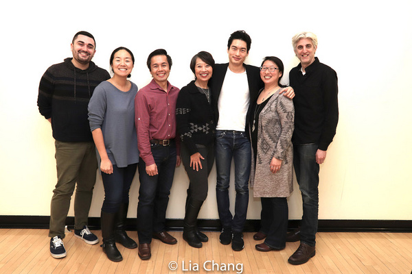 Stage Manager Matthew Luppino, Desdemona Chiang, Steven Eng, Playwright Jeanne Sakata Photo