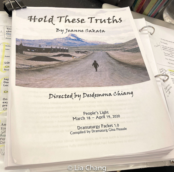Photo Flash: Steven Eng In Rehearsal For People's Light Production Of Jeanne Sakata's HOLD THESE TRUTHS Image