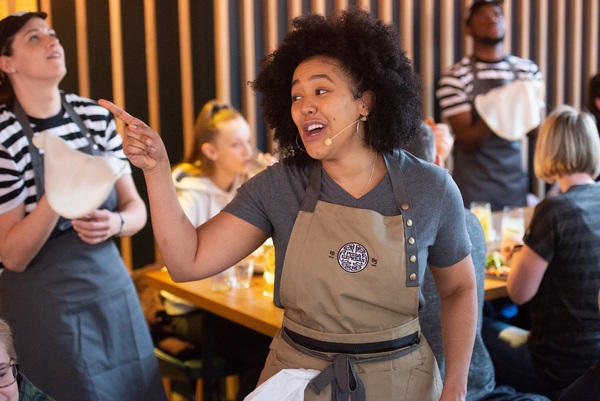Photo Flash: WAITRESS Cast Members Treat PizzaExpress Customers to Surprise Performance Image