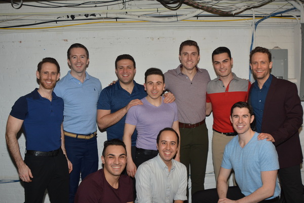 Danny Gardner and the men of the Broadway By The Year Dance Troupe that includes-Brya Photo