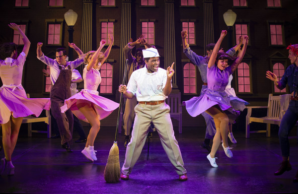 Photo Flash: First Look at Roger Bart, Olly Dobson, and the Cast of BACK TO THE FUTURE in Action! Image