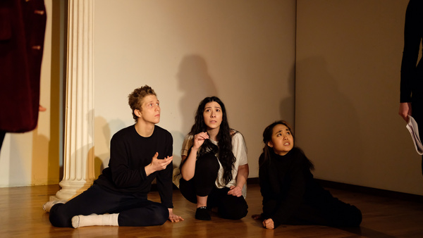 Tormented Citizens of Thebes    The Chorus (Tania Kalaitzidis, Rina Maejima, Daniel S Photo