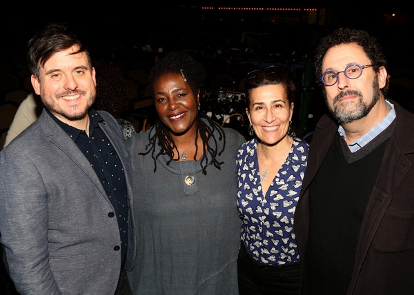  Michael Longhurst, Sharon D. Clarke, Jeanine Tesori and Tony Kushner  at 