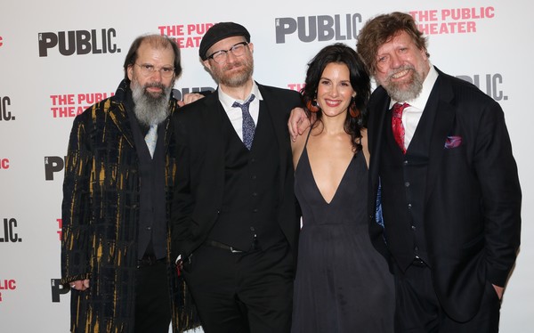 Erik Jensen, Steve Earl, Jessica Blank and Oskar Eustis Photo