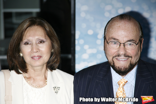 James Lipton & wife arriving for the American Premiere of MAMMA MIA! The Movie at the Photo