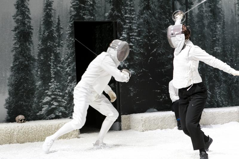 Review:  Revenge, Deception, And Self-Centered Ambitions Circle In The Snow Of Denmark In Bell Shakespeare's HAMLET 