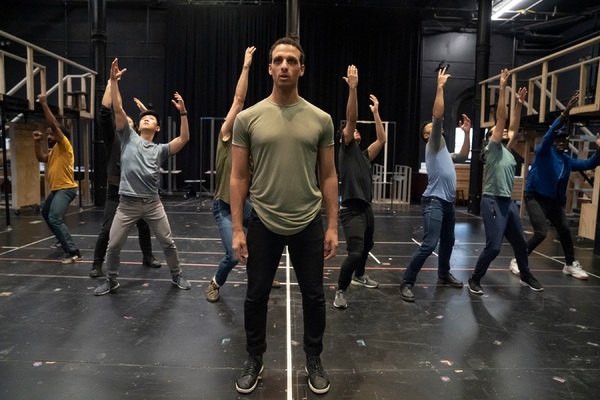 Photo Flash: First Look at Ari'el Stachel, David Hyde Pierce and More in Rehearsals for THE VISITOR at The Public Theater Image